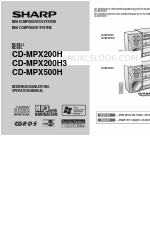 Sharp CD-MPX200H 운영 매뉴얼