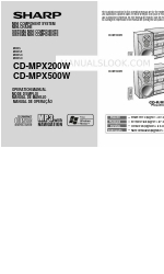 Sharp CD-MPX500W Manual de instrucciones