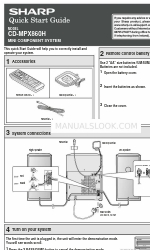Sharp CD-MPX860H Manual de início rápido
