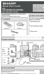 Sharp CD-SW300H Panduan Memulai Cepat