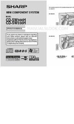 Sharp CD-SW330H Manual de operação