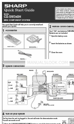 Sharp CD-SW340H Panduan Memulai Cepat