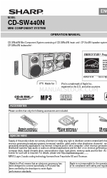 Sharp CD-SW440N 운영 매뉴얼