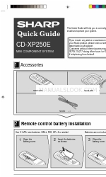 Sharp CD-XP250E Manuale rapido