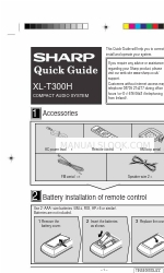 Sharp XL-T300H Quick Manual