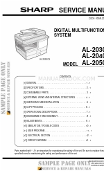 Sharp AL-2030 Servicehandleiding