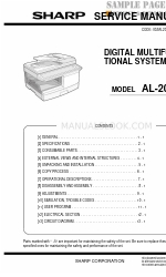 Sharp AL-2051 Manuale di servizio