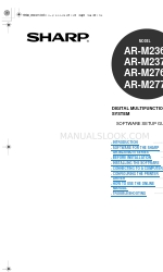 Sharp AR-M236 Software-instelhandleiding