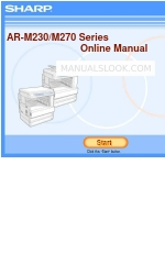 Sharp AR-M237 - B/W Laser - Copier Online Manual