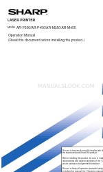 Sharp AR-M350 Imager Refilling Manual