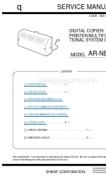 Sharp AR-NB3 Manual de opciones