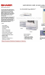 Sharp ARM207E - B/W Laser - All-in-One Quick Reference Manual