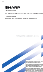 Sharp DM-3501 Manuale operativo