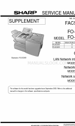 Sharp FO-DC500 Service Manual Supplement