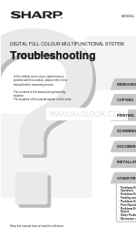 Sharp MX 3501N - Color Laser - Copier Troubleshooting Manual