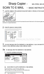 Sharp MX-2300N Guide Instrukcje skanowania do wiadomości e-mail