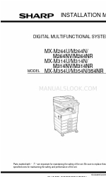 Sharp MX-M354N Manuale di installazione