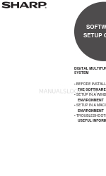 Sharp MX-M620N Manual de configuración del software