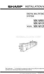 Sharp MX-M904 Instrukcja instalacji