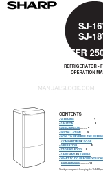 Sharp SJ-16V Operation Manual