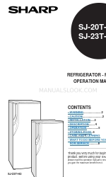 Sharp SJ-20T-H2 운영 매뉴얼