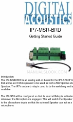 Digital Acoustics IP7-MSR-BRD Getting Started Manual