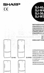 Sharp SJ-W36J Руководство по эксплуатации