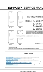 Sharp SJ-W36J-BE Manual de servicio