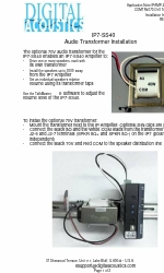 Digital Acoustics IP7-SS40 Installatie-instructies