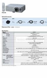 Sharp Notevision PG-B10S Şartname Sayfası