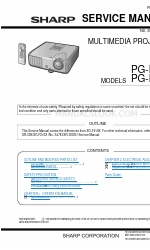 Sharp Notevision PG-F261X Servicehandleiding