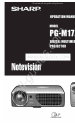 Sharp Notevision PG-M17X Посібник з експлуатації