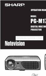 Sharp Notevision PG-M17X Посібник з експлуатації