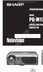 Sharp Notevision PG-M17X Посібник з експлуатації