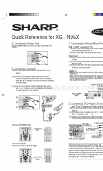 Sharp Notevision XG-NV6XU Quick Reference