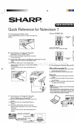 Sharp Notevision XG-NV7XU Quick Reference