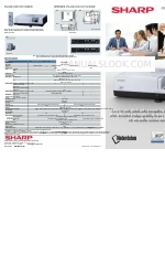 Sharp PG-2500X Specifications