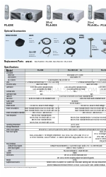 Sharp PG-A10X - Notevision XGA LCD Projector Specification Sheet