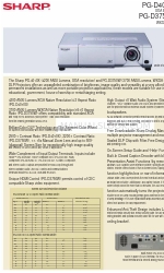 Sharp PG-D4010X - XGA DLP Projector Lembar Spesifikasi