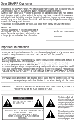 Sharp XG-E1200U Manual de instrucciones