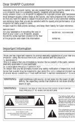 Sharp XG-E690UB Operation Operation Manual