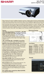 Sharp XG-PH70X - XGA DLP Projector 仕様