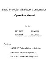 Sharp XG-V10WLP Manual de configuração de rede