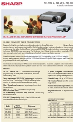 Sharp XR10SL - SVGA DLP Projector 사양