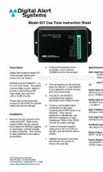 Digital Alert Systems 637 Руководство по эксплуатации