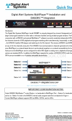 Digital Alert Systems MultiPlayer DASMP Краткое руководство по эксплуатации