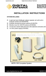 Digital Antenna 4KPR-15R Инструкции по установке