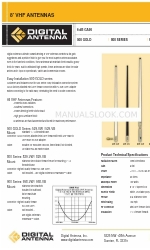 Digital Antenna 900 series Spécifications techniques