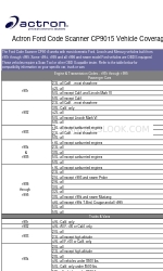 Actron Code Scanner CP9015 Specificatie