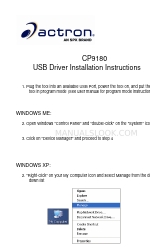 Actron CP9180 Handleiding voor installatie-instructies